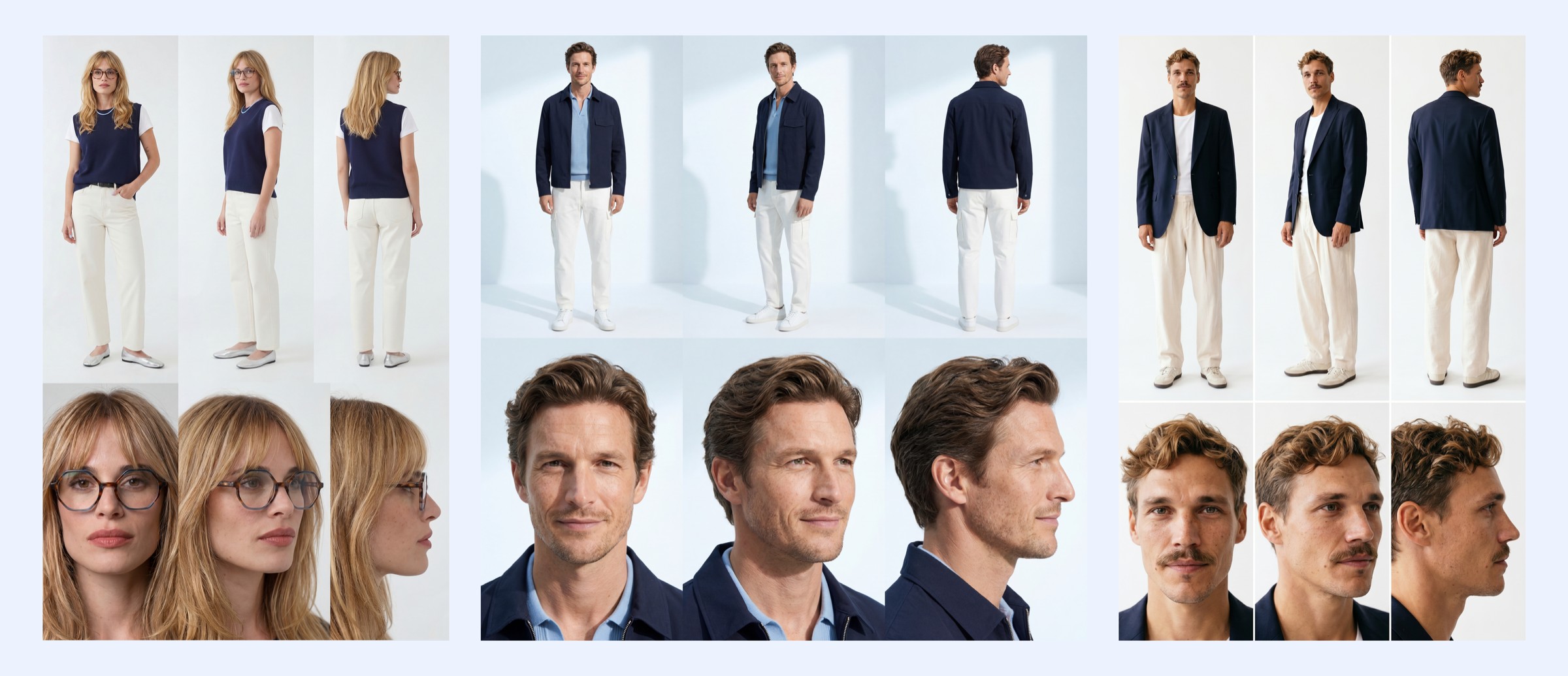CLARK AI brand ambassadors — all personas